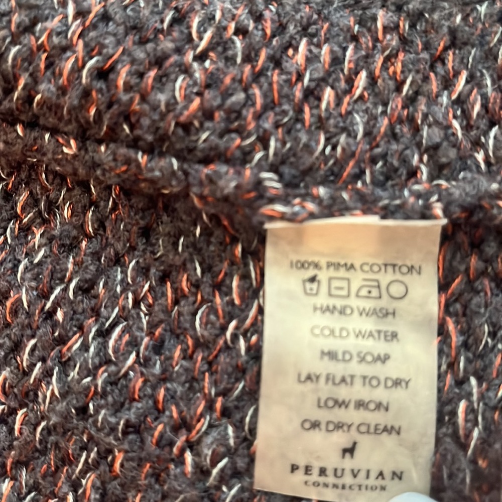 🏷️ Peruvian Connection Collared Cardigan Jacket NWOT - Picture 6 of 11